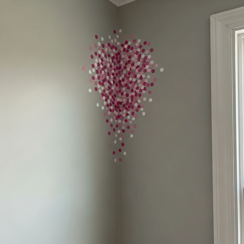 Clean Floating Wall Decals - 50 Simple & Cozy Valentines Day Wall Decor Ideas for a Beautiful Home