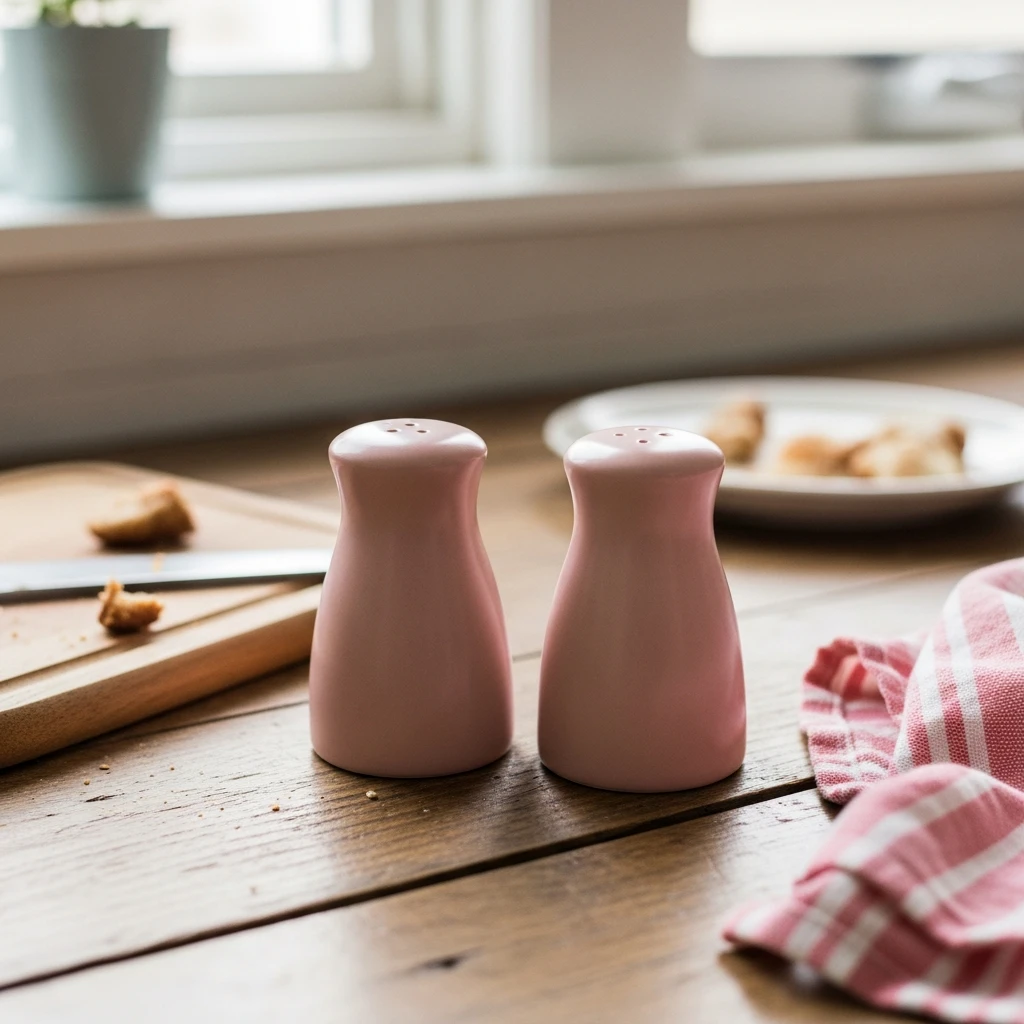 Pink Shaker Set - 50 Beautiful & Budget-Friendly Valentine's Kitchen Decor Ideas