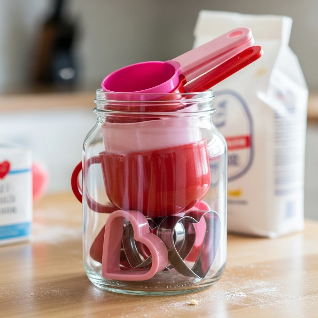 Bakeware Display - 50 Beautiful & Budget-Friendly Valentine's Kitchen Decor Ideas