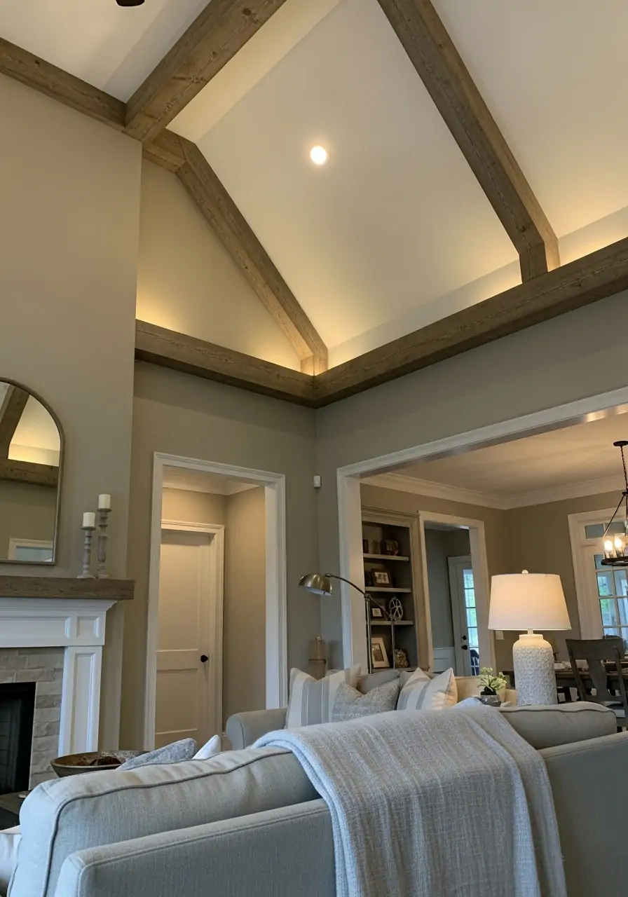 Layered Lighting Plan - 50 Vaulted Ceiling Living Room Ideas