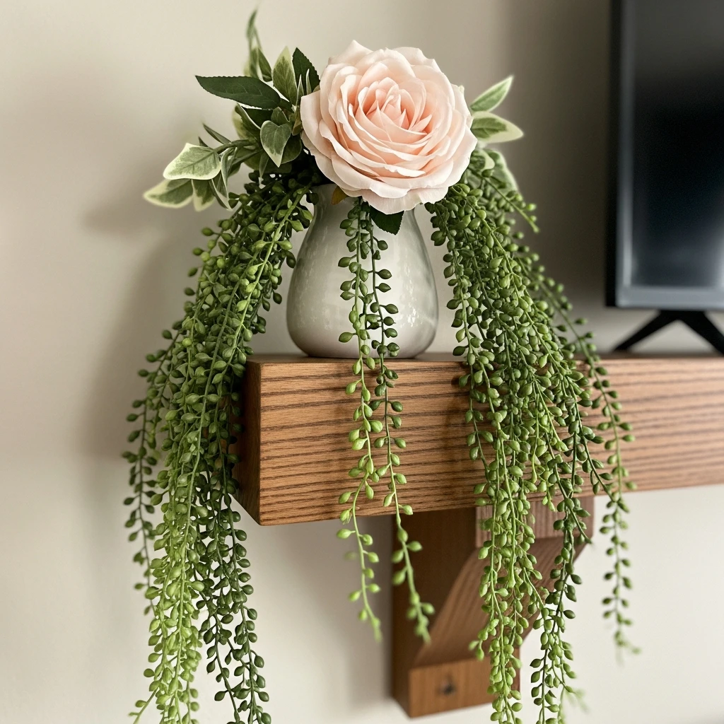 Cascading Shelf Vase - 50 Beautiful DIY Valentine's Day Decorations for a Cozy Home