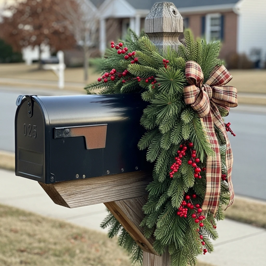 Mailbox Greenery Swag - 50 Beautiful DIY Valentine's Day Decorations for a Cozy Home
