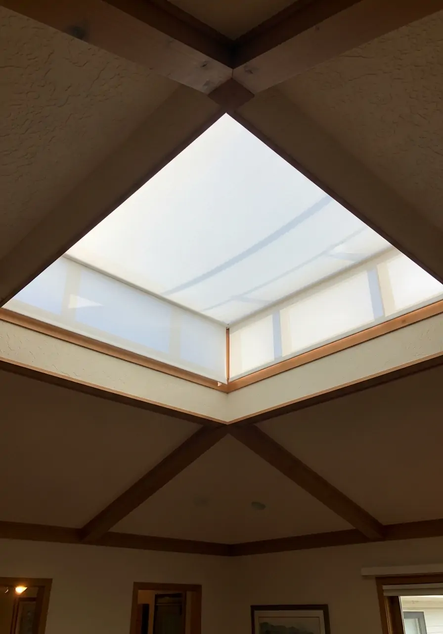 Diffused Skylight Light - 50 Half Vaulted Ceiling Living Room Ideas That Look Amazing