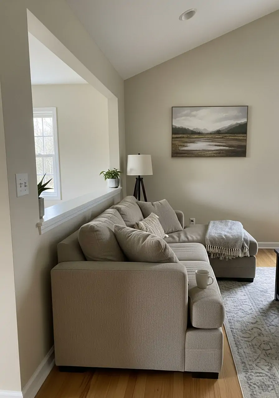 Low Wall Furniture Placement - 50 Half Vaulted Ceiling Living Room Ideas That Look Amazing