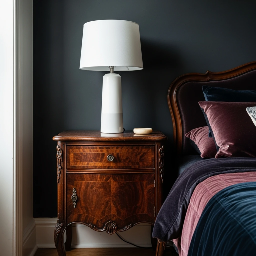 Vintage Furniture Character - 50 Cozy Moody Romantic Bedroom Ideas