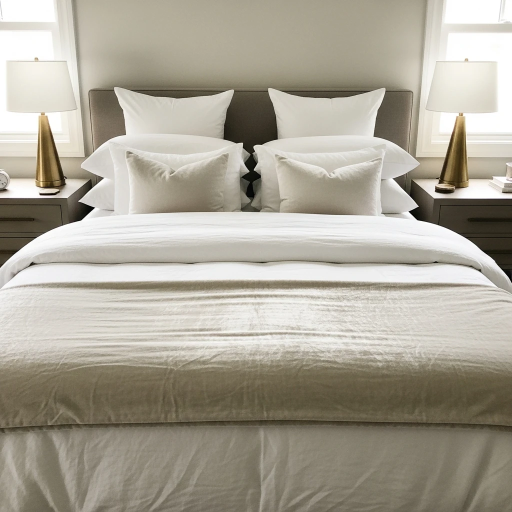 Simple Hotel Luxury - 50 Cozy Moody Romantic Bedroom Ideas