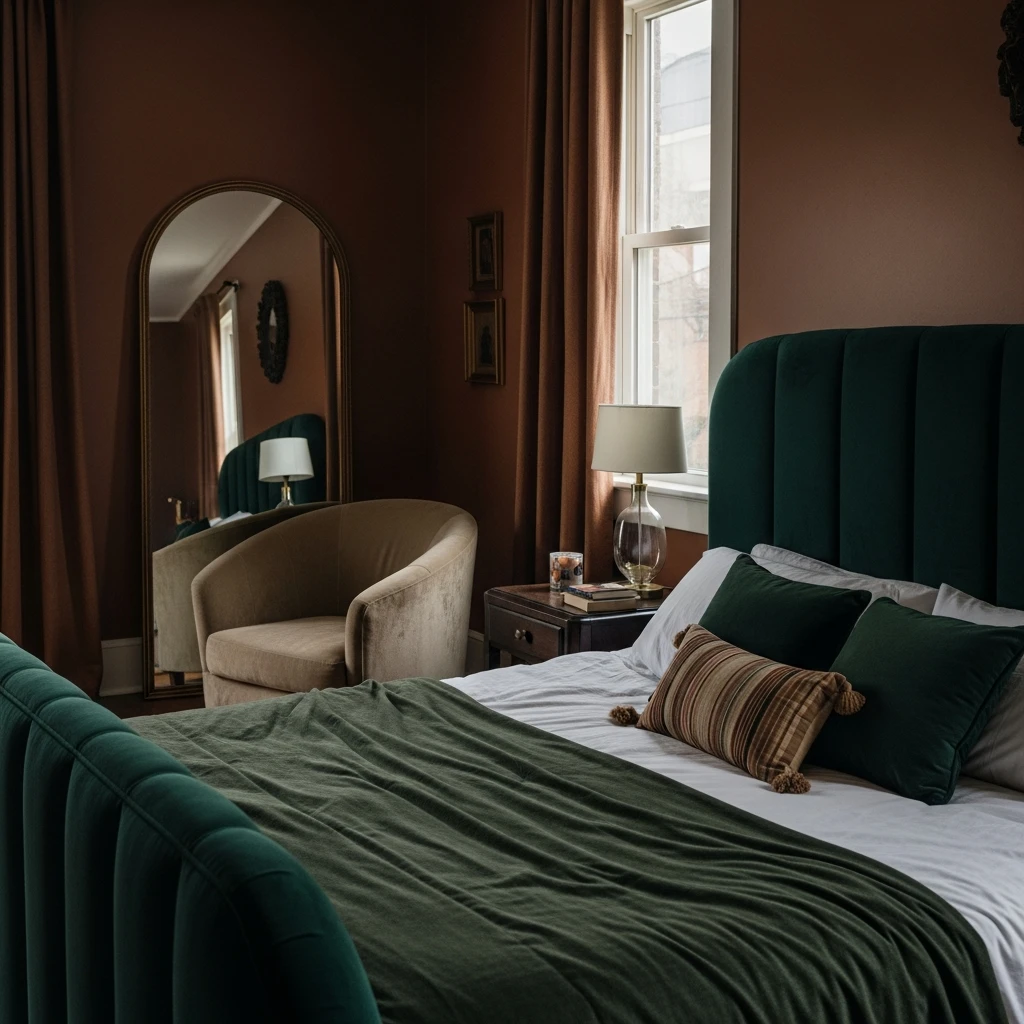 Soften Space with Curves - 50 Cozy Moody Romantic Bedroom Ideas