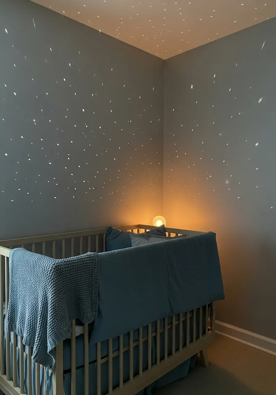 Starry Night Lighting - 50 nursery room decor ideas