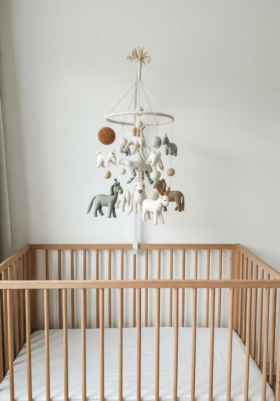 Statement Animal Mobile - 50 nursery room decor ideas