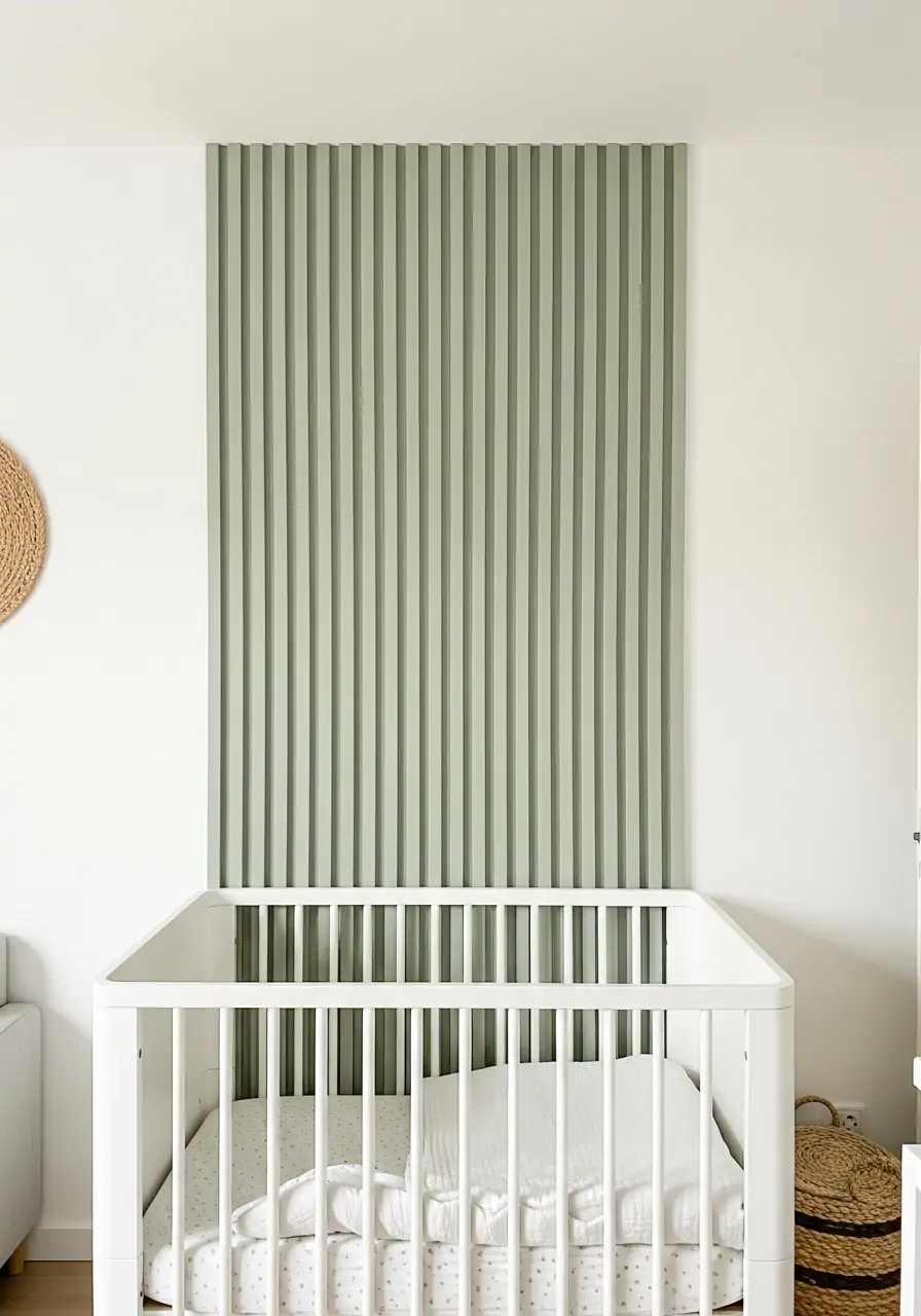 Textured Accent Wall - 50 nursery room decor ideas