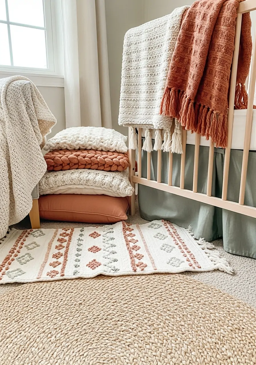 Soft Boho Textiles - 50 nursery room decor ideas