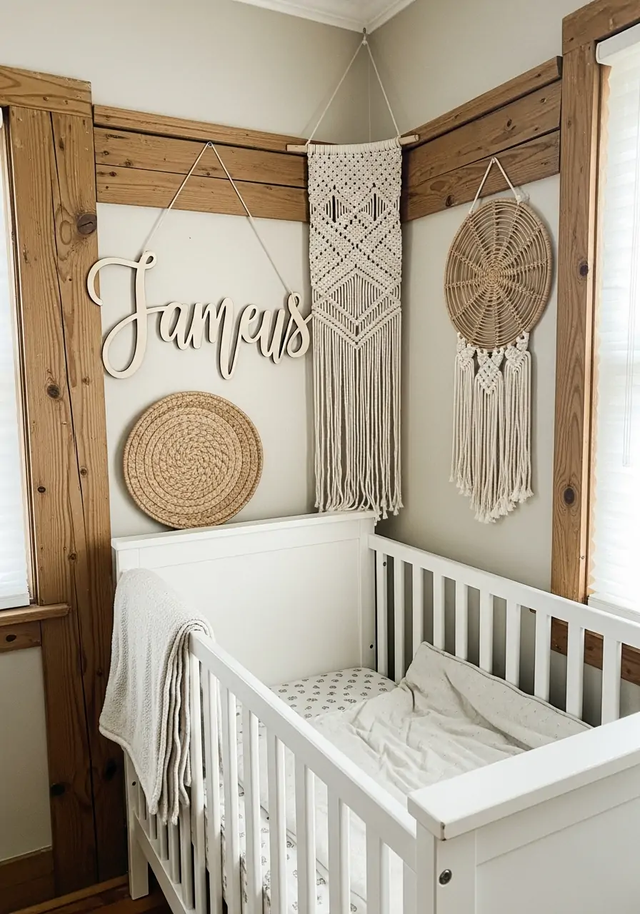 Personalized Name Sign - 50 nursery room decor ideas