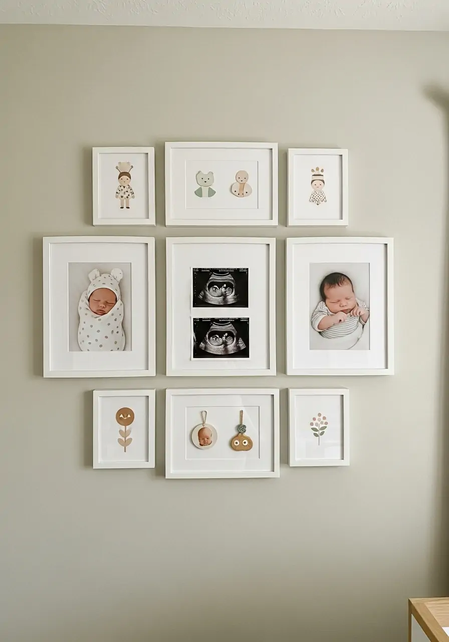 Family Memory Wall - 50 nursery room decor ideas