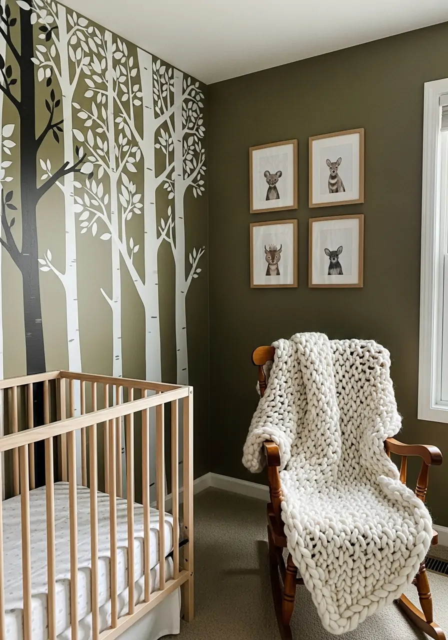 Forest Tree Decals - 50 nursery room decor ideas