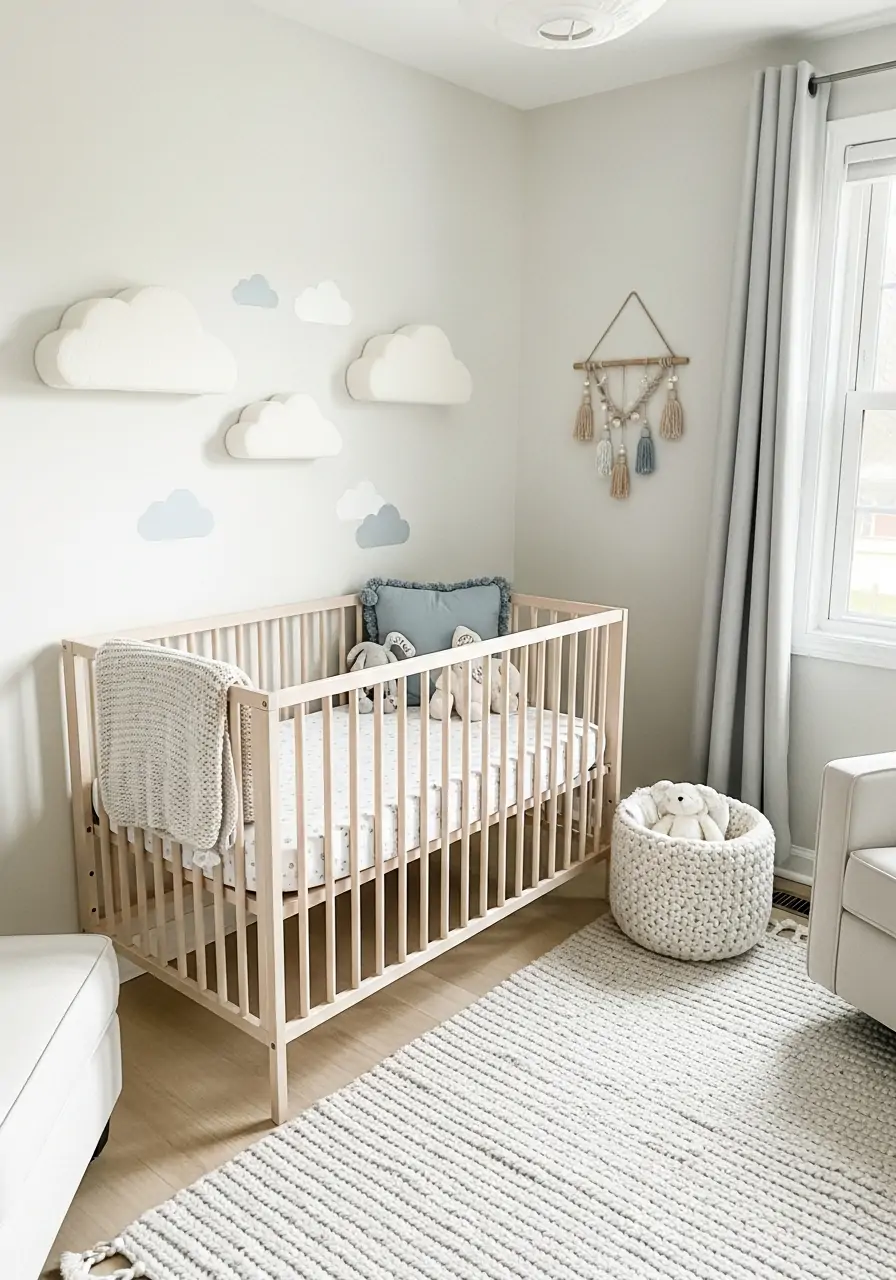 Cloud Themed Decor - 50 nursery room decor ideas