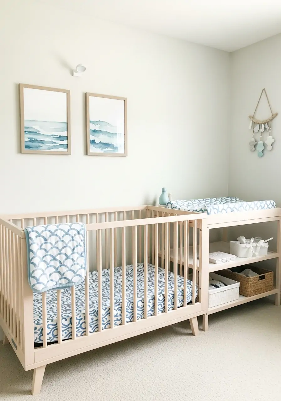 Ocean Inspired Colors - 50 nursery room decor ideas