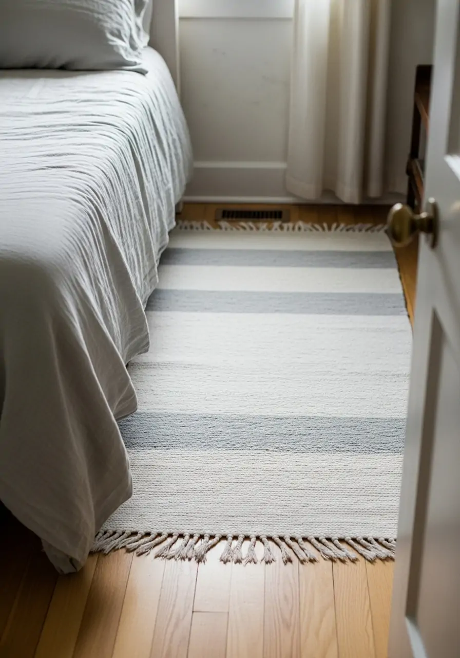Lightweight Area Rug - 50 Spring Bedroom Ideas for a Fresh Refresh