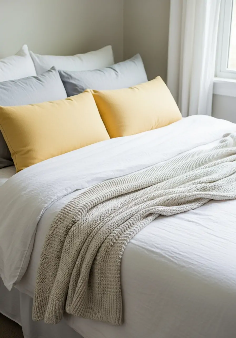 Sunny Yellow Accents - 50 Spring Bedroom Ideas for a Fresh Refresh