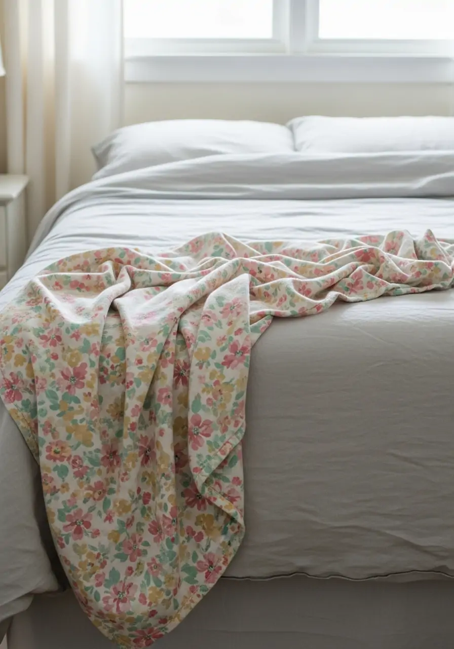 Pastel Throw Blanket - 50 Spring Bedroom Ideas for a Fresh Refresh