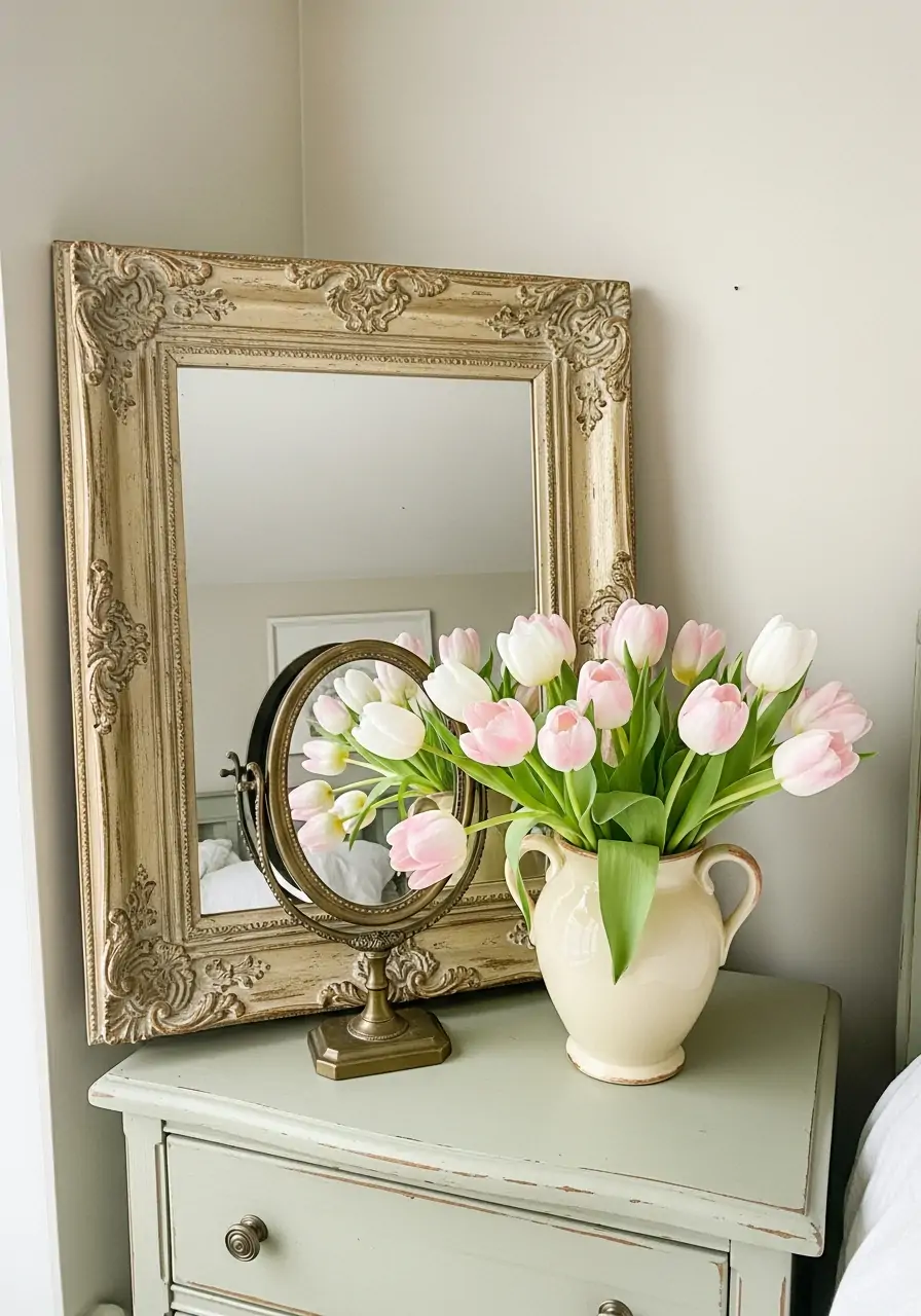 Vintage Decor Pieces - 50 Spring Bedroom Ideas for a Fresh Refresh