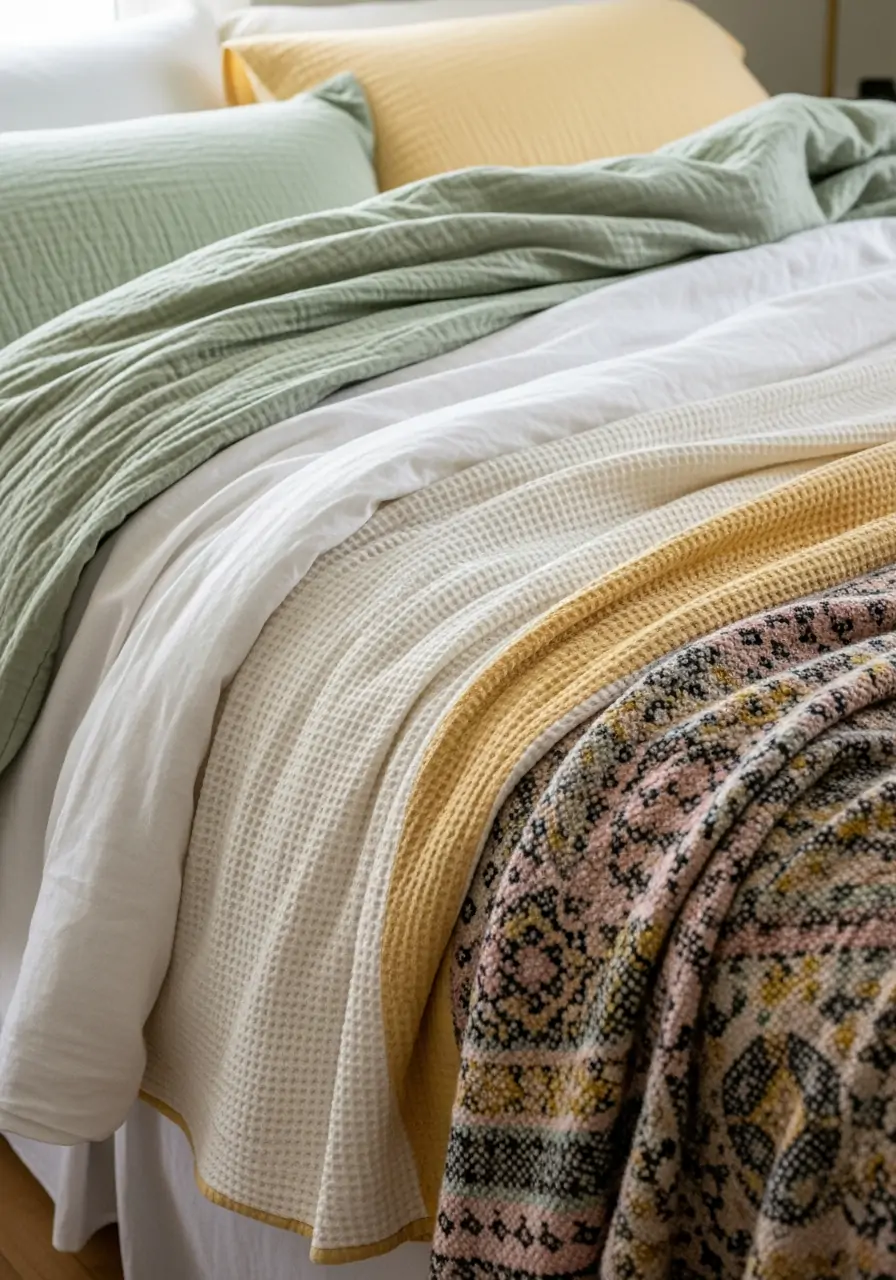 Layered Spring Bedding - 50 Spring Bedroom Ideas for a Fresh Refresh