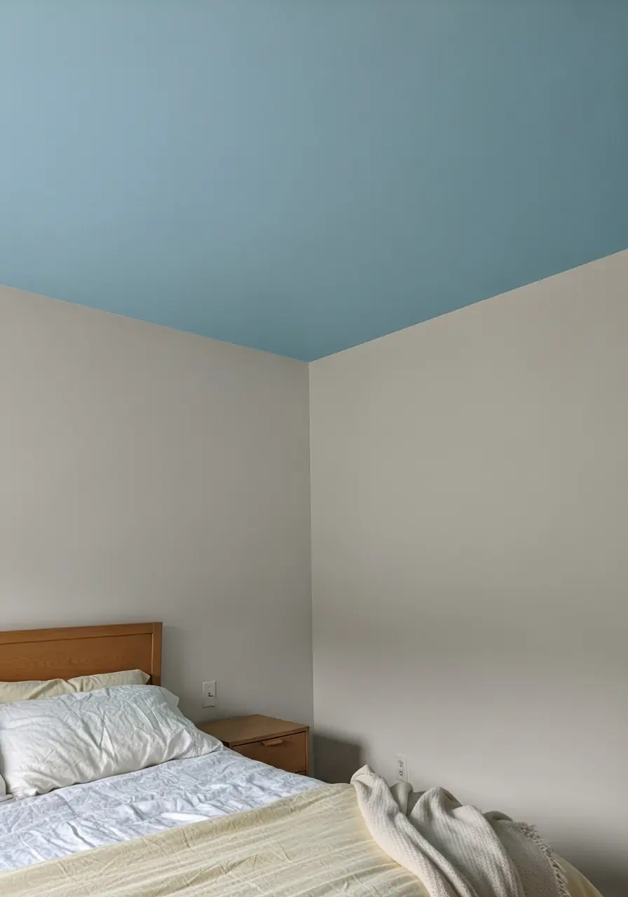 Pastel Painted Ceiling - 50 Spring Bedroom Ideas for a Fresh Refresh