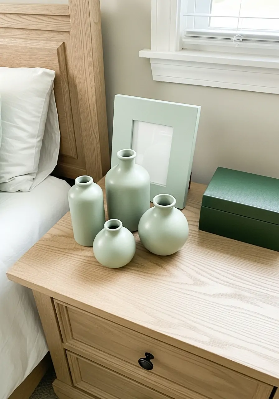 Green Accent Decor - 50 Spring Bedroom Ideas for a Fresh Refresh