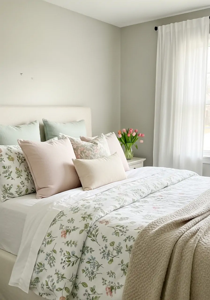 Simple Decor Update - 50 Spring Bedroom Ideas for a Fresh Refresh
