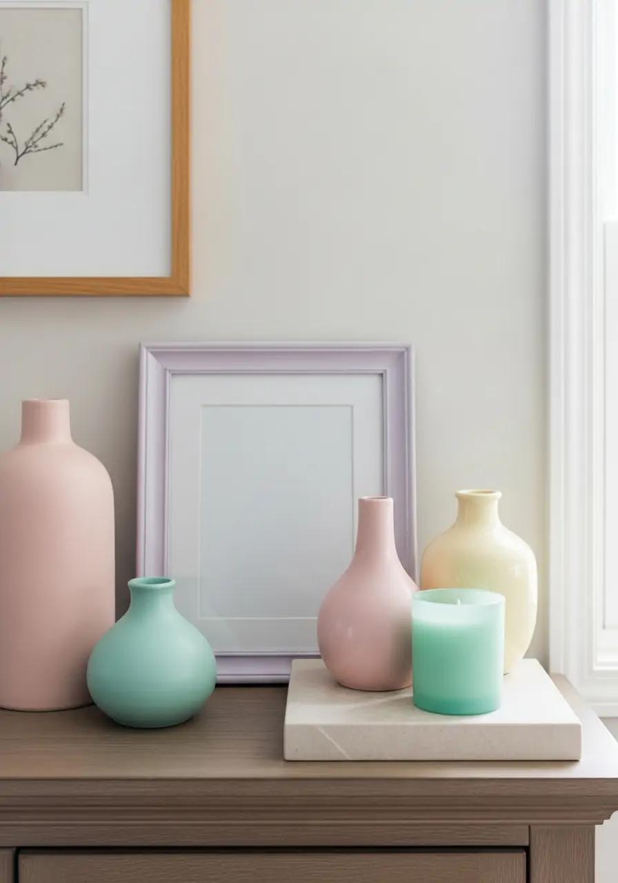 Pastel Decor Accents - 50 Spring Decorating Ideas for the Home