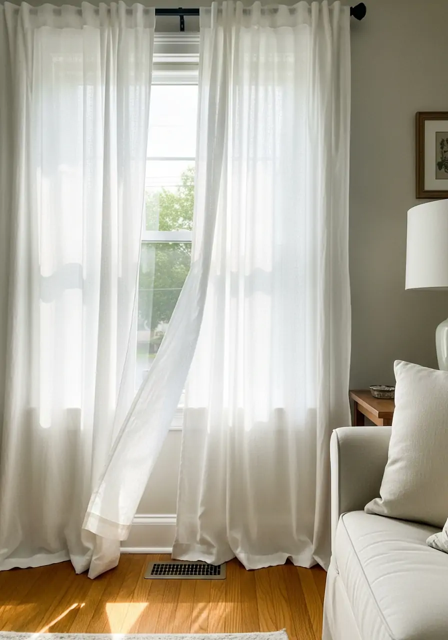 Light, Airy Curtains - 50 Spring Decorating Ideas for the Home