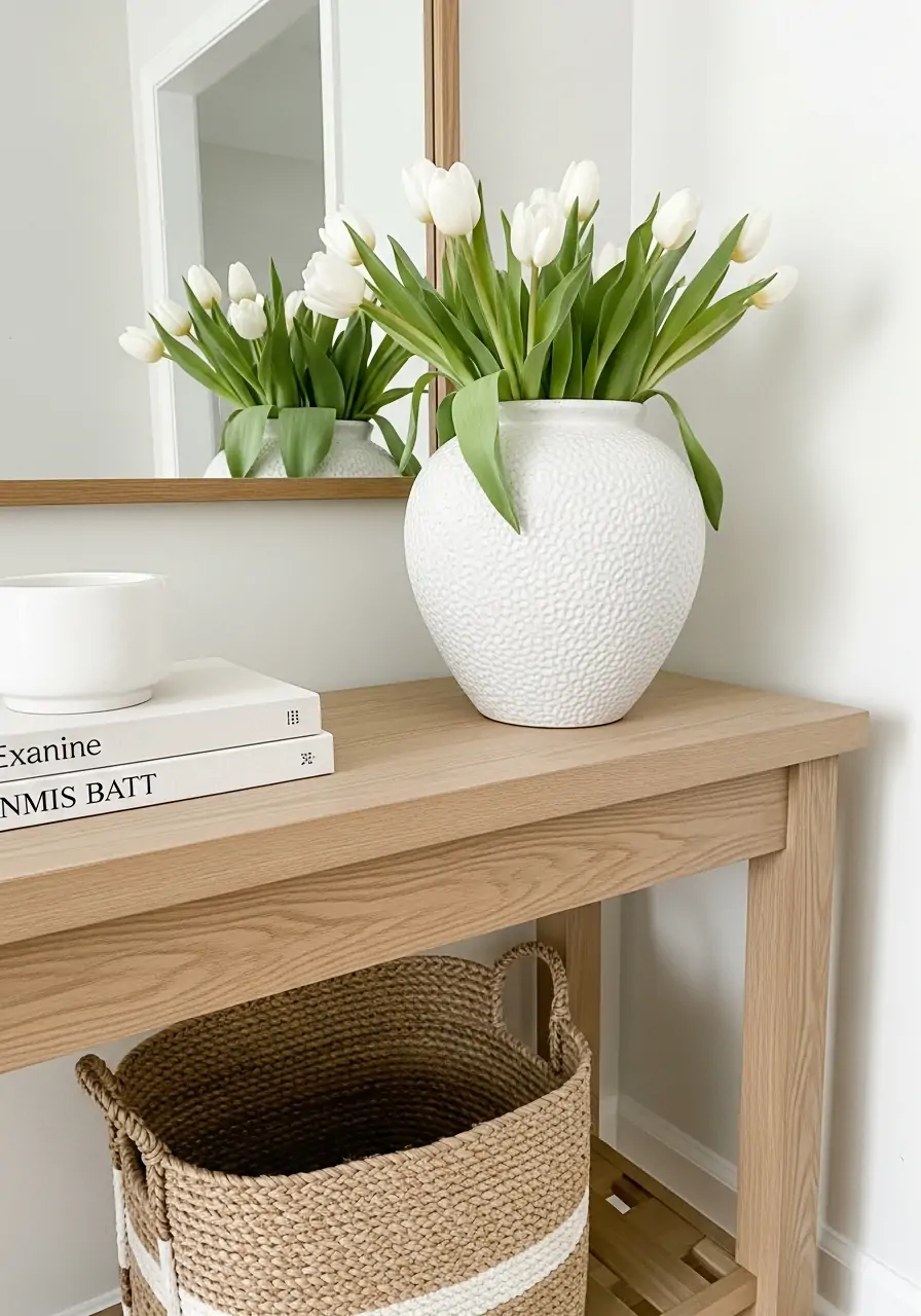 Minimal Spring Decor - 50 Spring Decorating Ideas for the Home