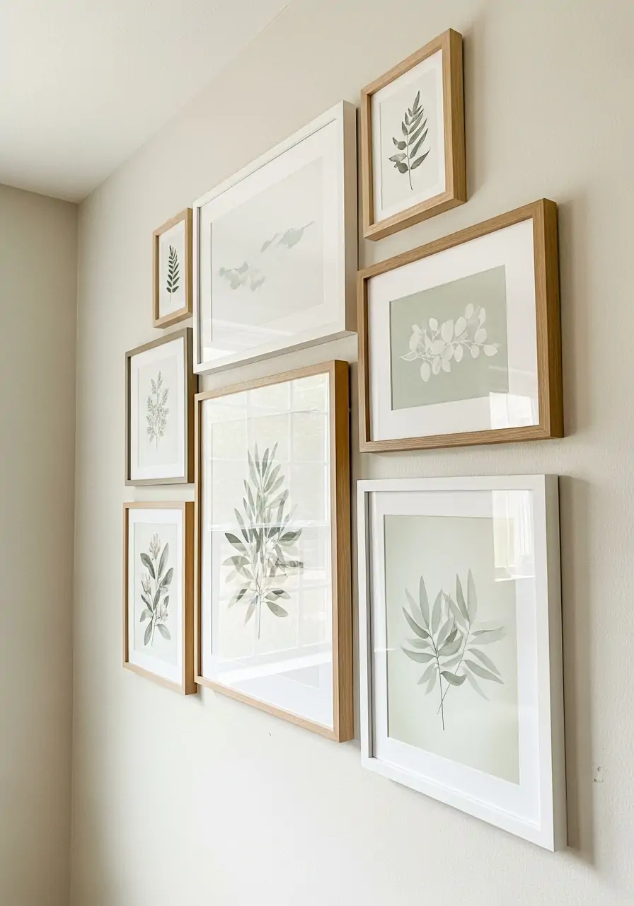 Light Wall Decor Frames - 50 Spring Decorating Ideas for the Home