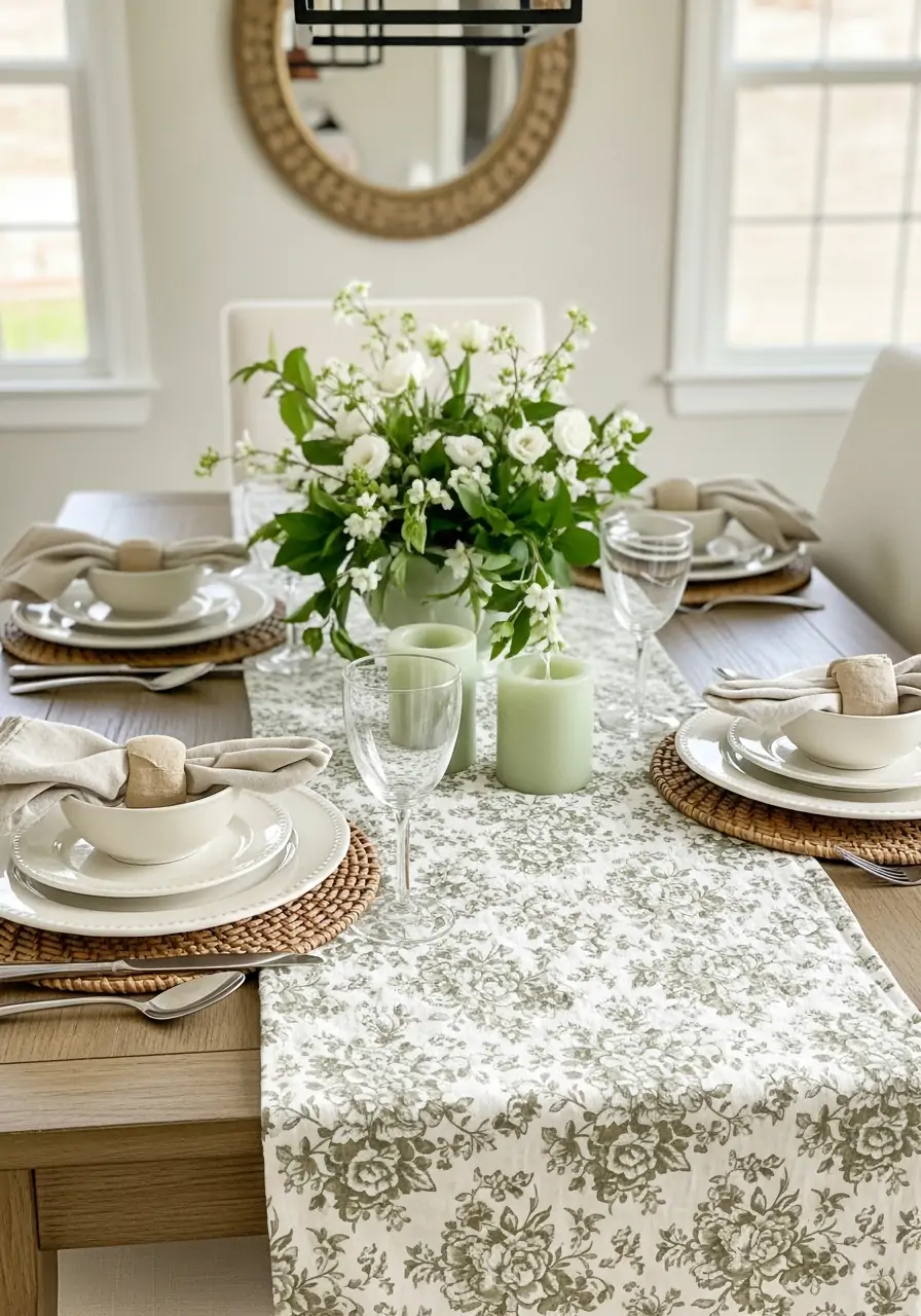Dining Area Seasonal Decor - 50 Spring Decorating Ideas for the Home