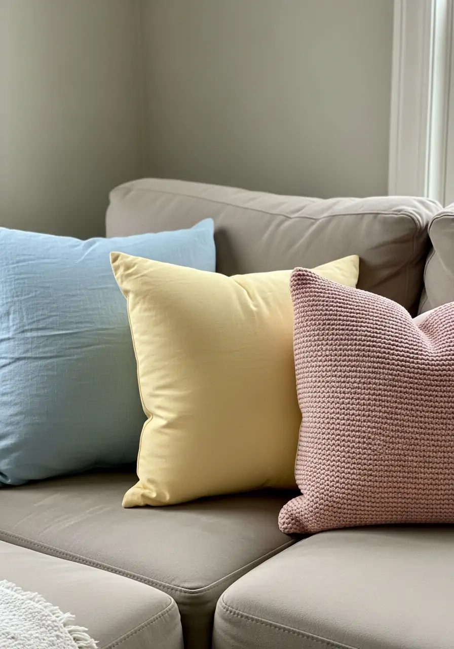 Spring Color Throw Pillows - 50 Spring Decorating Ideas for the Home