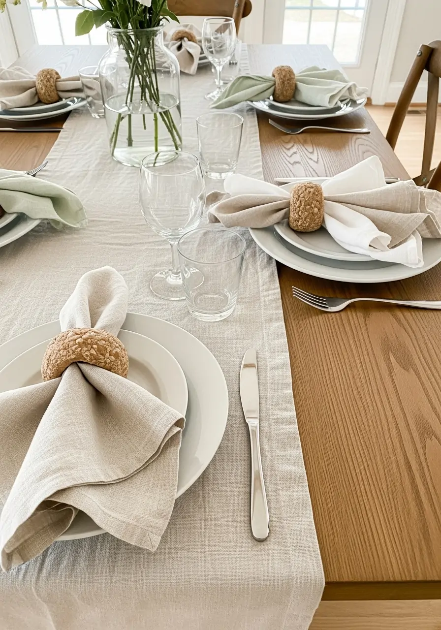 Linen Table Textiles - 50 Spring Decorating Ideas for the Home