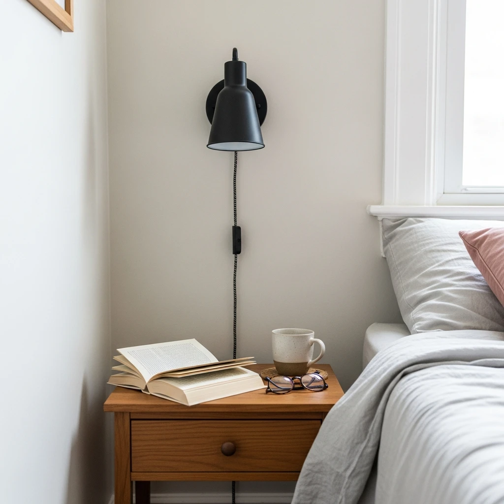 Plug-In Wall Sconces - 50 Simple, Budget-Friendly Ways to Create a Cozy, Romantic Bedroom