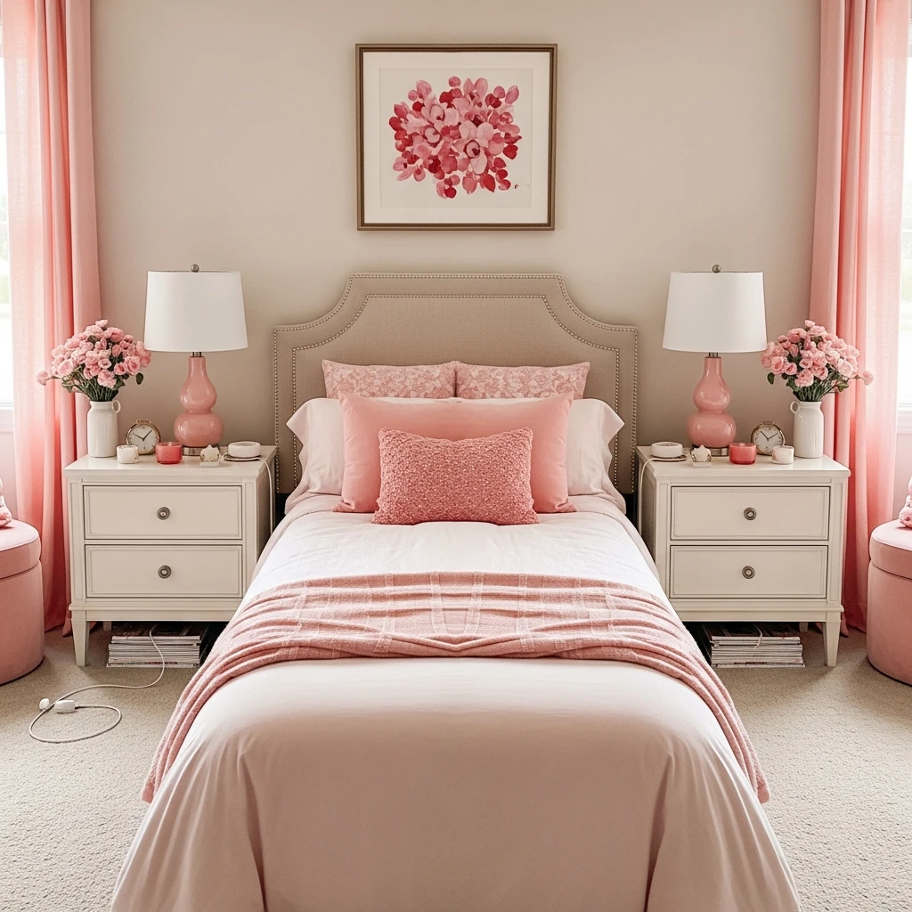 Matching Nightstands Rule - 50 Simple, Budget-Friendly Ways to Create a Cozy, Romantic Bedroom
