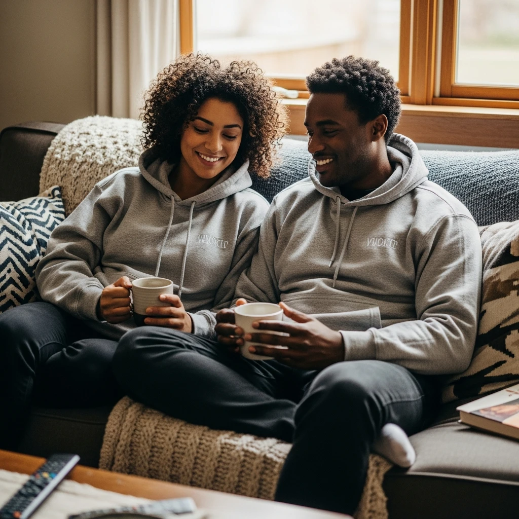 Cute Couple Hoodies - 50 Simple, Budget-Friendly Valentine's Gifts He Will Actually Use