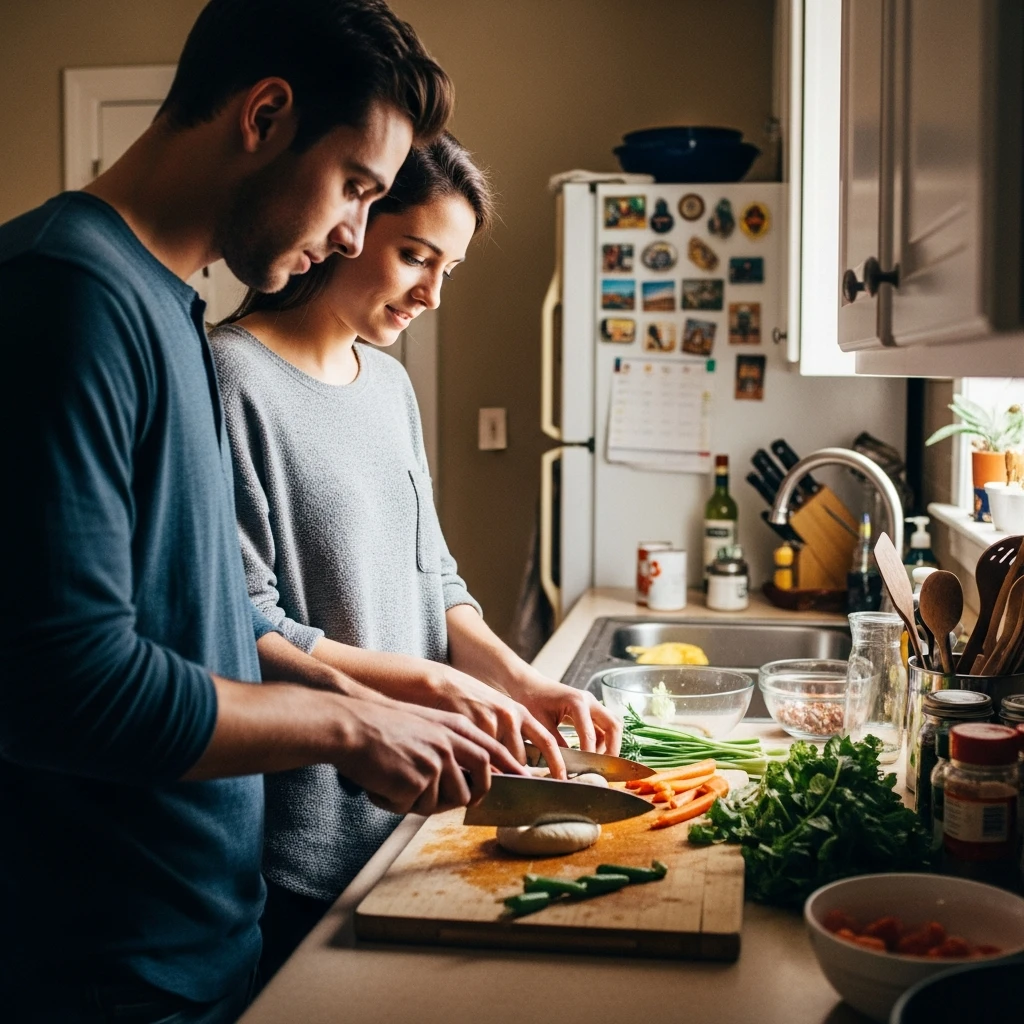 Shared Cooking Experience - 50 Simple, Budget-Friendly Valentine's Gifts He Will Actually Use
