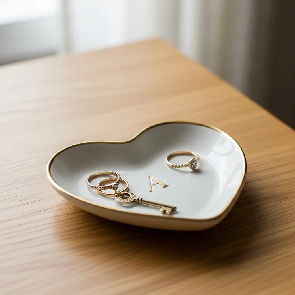 Heart Trinket Dish - 50 Valentines Gift Ideas for Friends