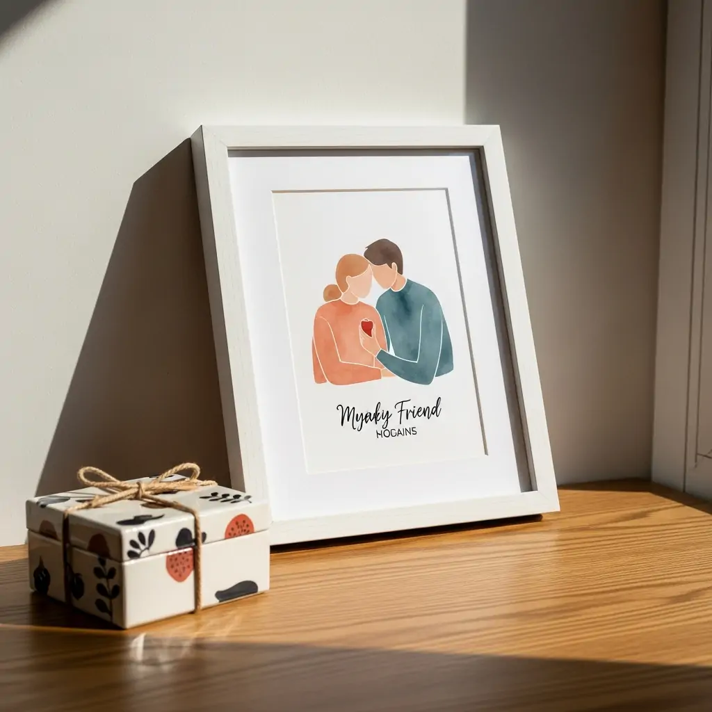 Custom Friend Illustration - 50 Valentines Gift Ideas for Friends