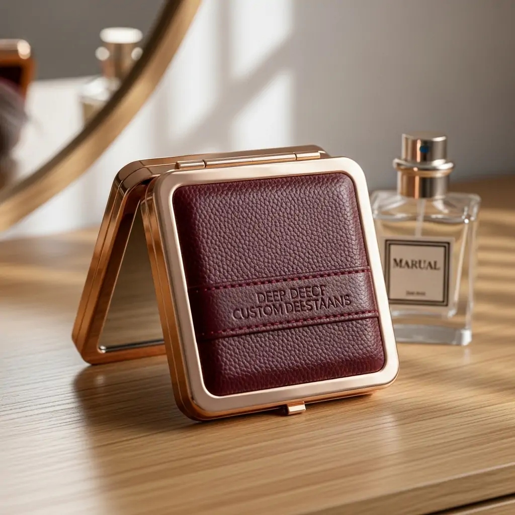 Custom Compact Mirror - 50 Valentines Gift Ideas for Friends