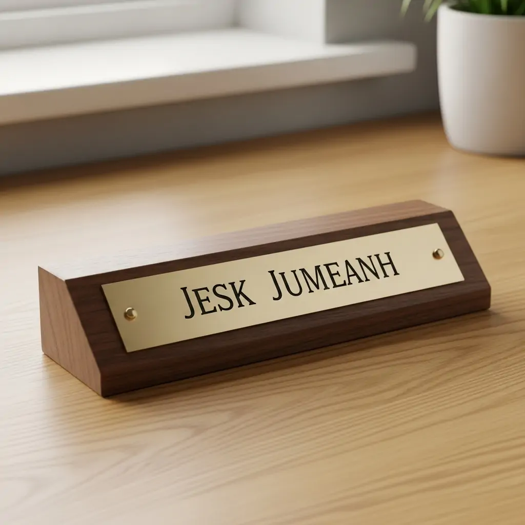 Personalized Desk Plate - 50 Valentines Gift Ideas for Friends