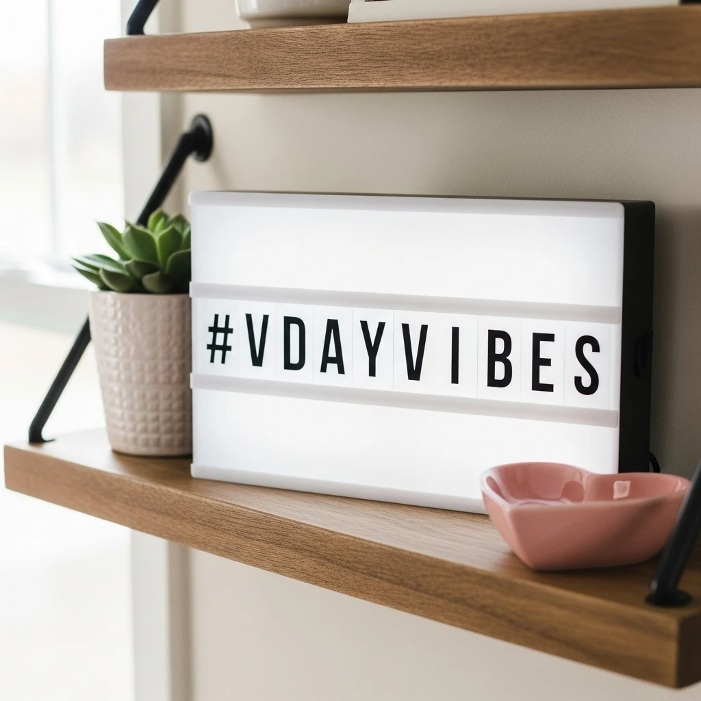 Letter Light Boxes - 50 Simple & Budget-Friendly Valentines Party Decor Ideas