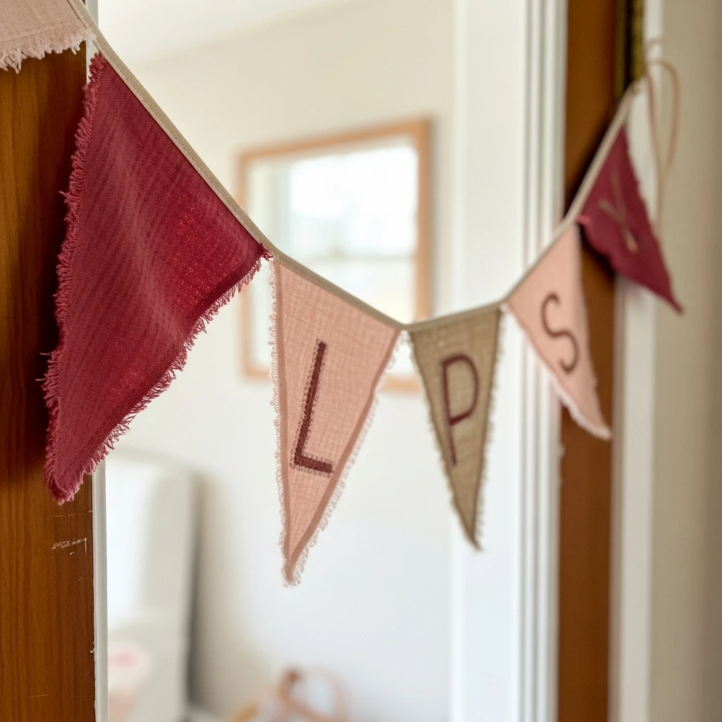 Faded Fabric Bunting - 50 Vintage Valentine Decorations That Look Beautiful and Budget-Friendly