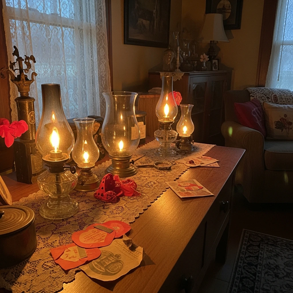 Oil Lamp-Inspired Lighting - 50 Vintage Valentine Decorations That Look Beautiful and Budget-Friendly