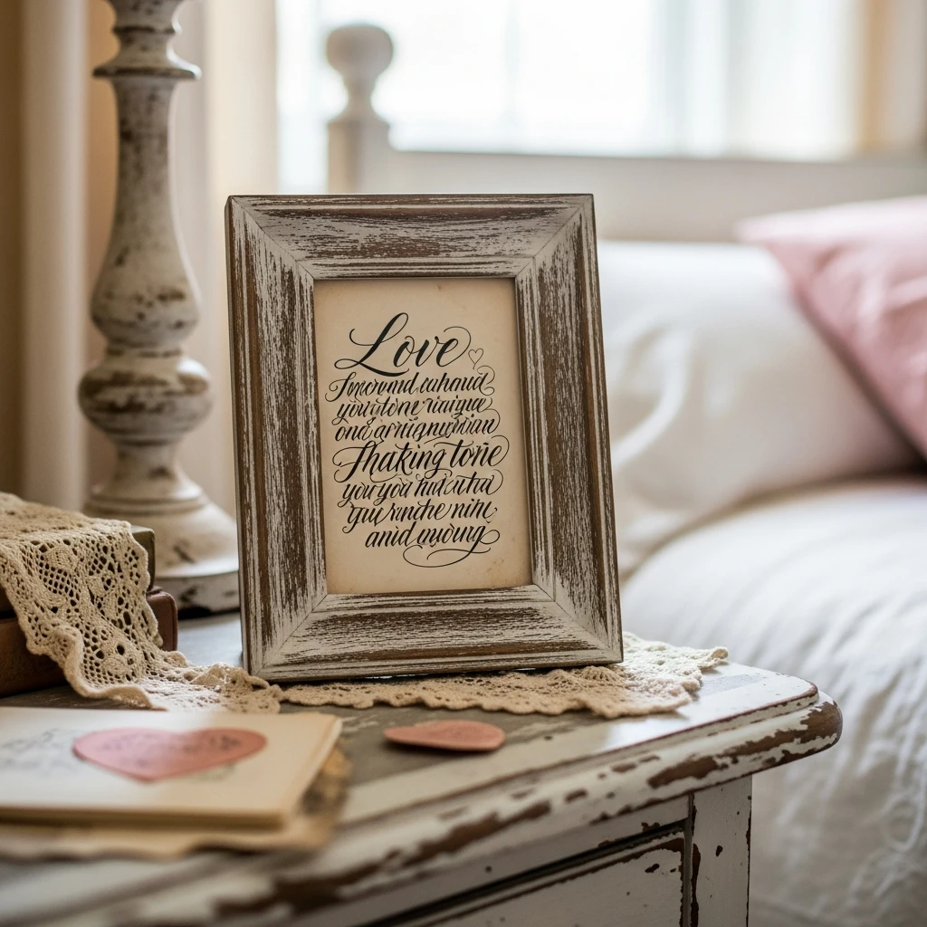Handwritten Calligraphy Quotes - 50 Vintage Valentine Decorations That Look Beautiful and Budget-Friendly