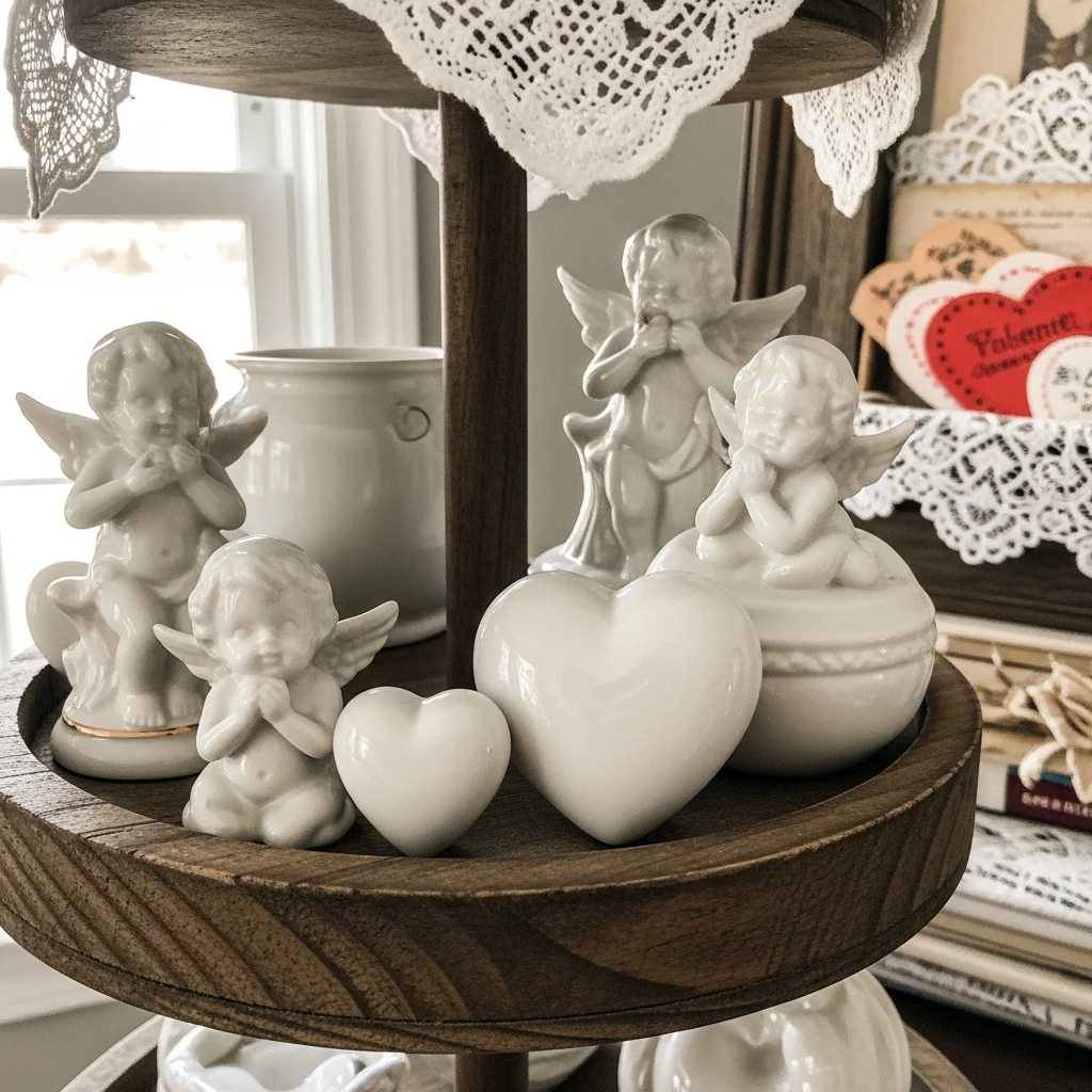 Porcelain Valentine Figurines - 50 Vintage Valentine Decorations That Look Beautiful and Budget-Friendly