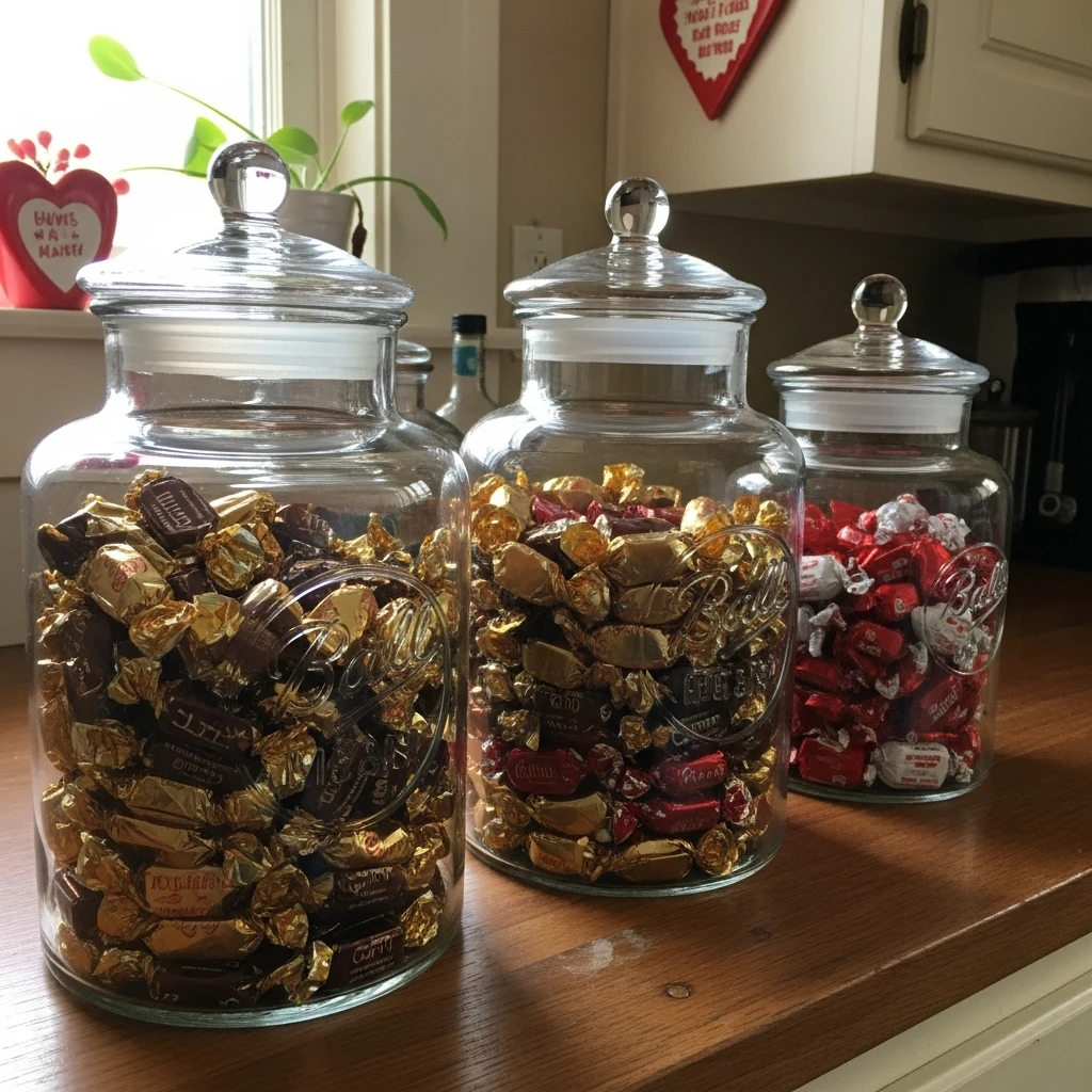 Classic Candy Displays - 50 Vintage Valentine Decorations That Look Beautiful and Budget-Friendly