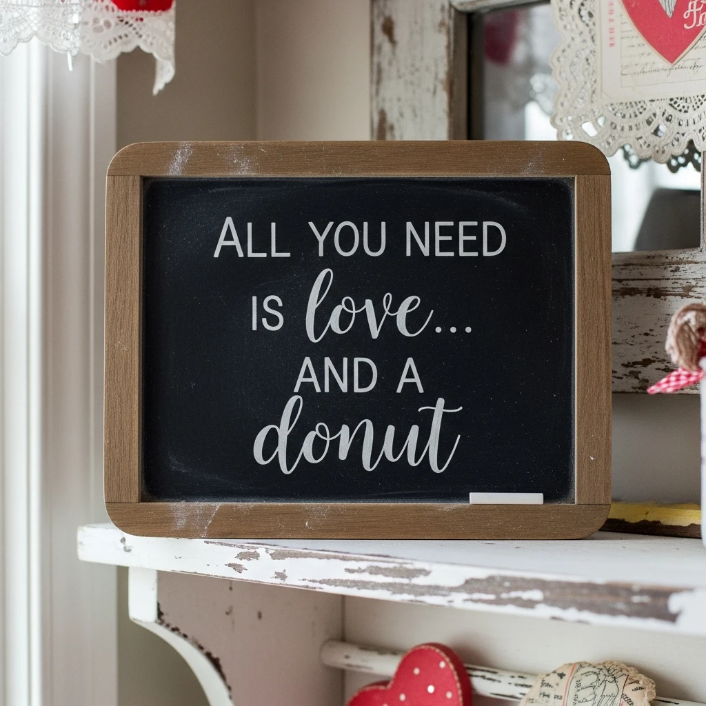 Chalkboard Valentine Quotes - 50 Vintage Valentine Decorations That Look Beautiful and Budget-Friendly